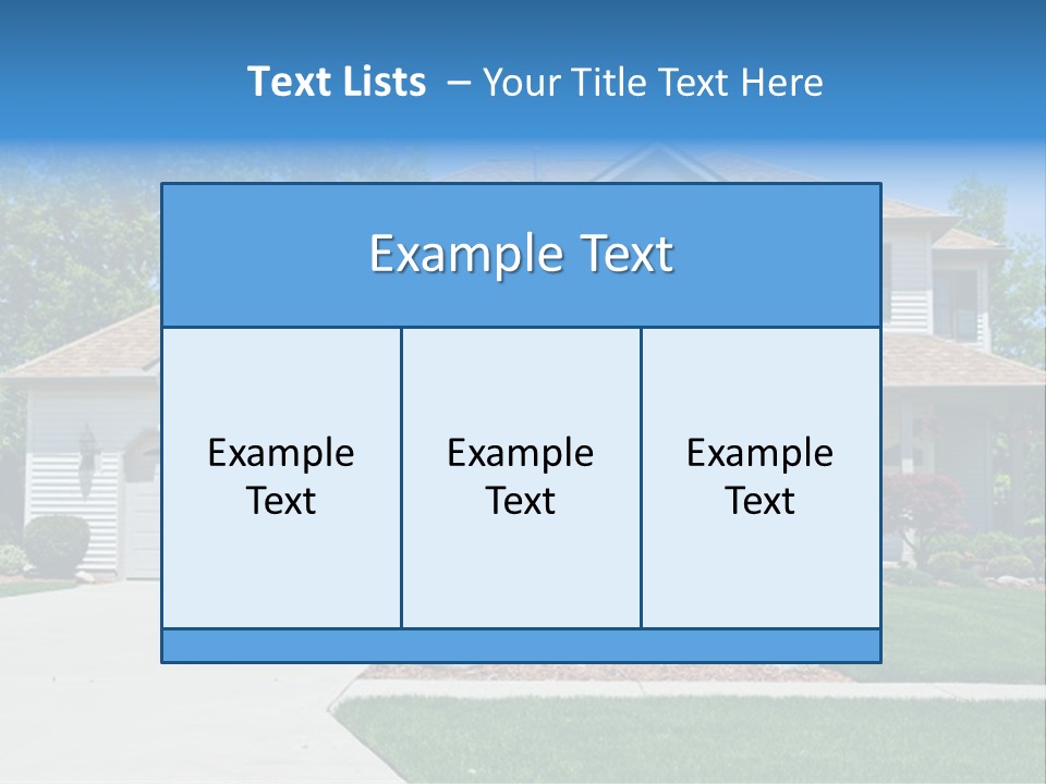 A Very Neat And Tidy Home In Suburbs Of Ohio PowerPoint Template