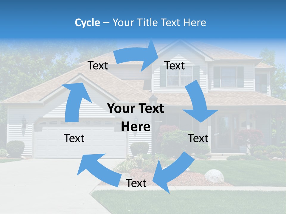 A Very Neat And Tidy Home In Suburbs Of Ohio PowerPoint Template