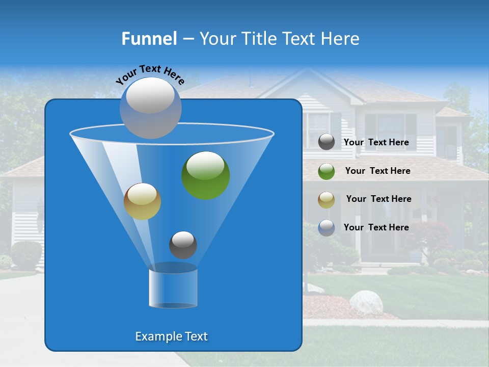 A Very Neat And Tidy Home In Suburbs Of Ohio PowerPoint Template