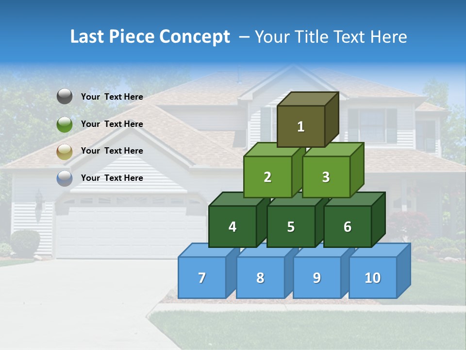 A Very Neat And Tidy Home In Suburbs Of Ohio PowerPoint Template