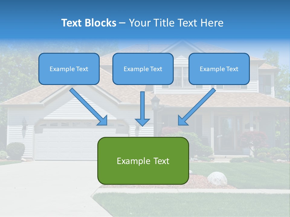 A Very Neat And Tidy Home In Suburbs Of Ohio PowerPoint Template
