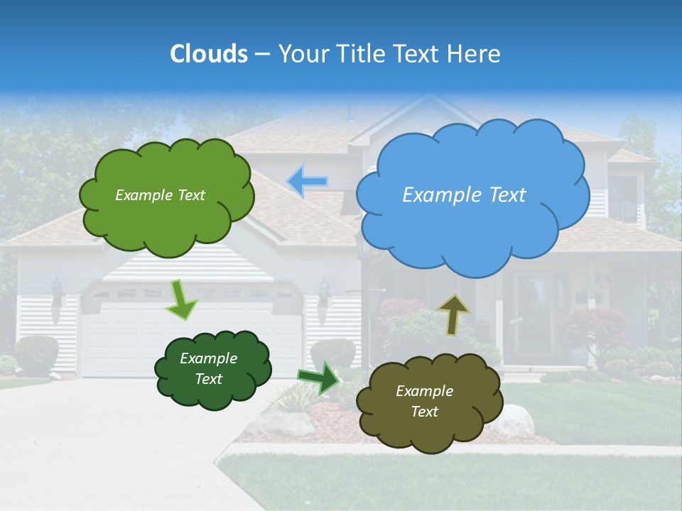 A Very Neat And Tidy Home In Suburbs Of Ohio PowerPoint Template