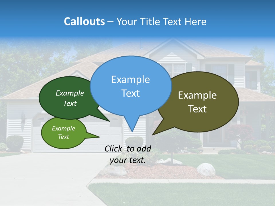 A Very Neat And Tidy Home In Suburbs Of Ohio PowerPoint Template