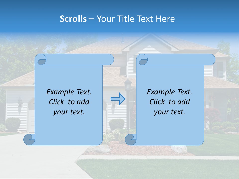 A Very Neat And Tidy Home In Suburbs Of Ohio PowerPoint Template