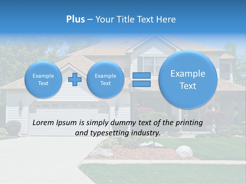 A Very Neat And Tidy Home In Suburbs Of Ohio PowerPoint Template