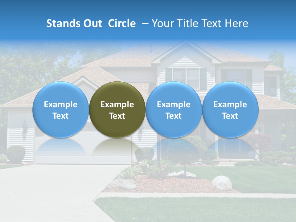 A Very Neat And Tidy Home In Suburbs Of Ohio PowerPoint Template