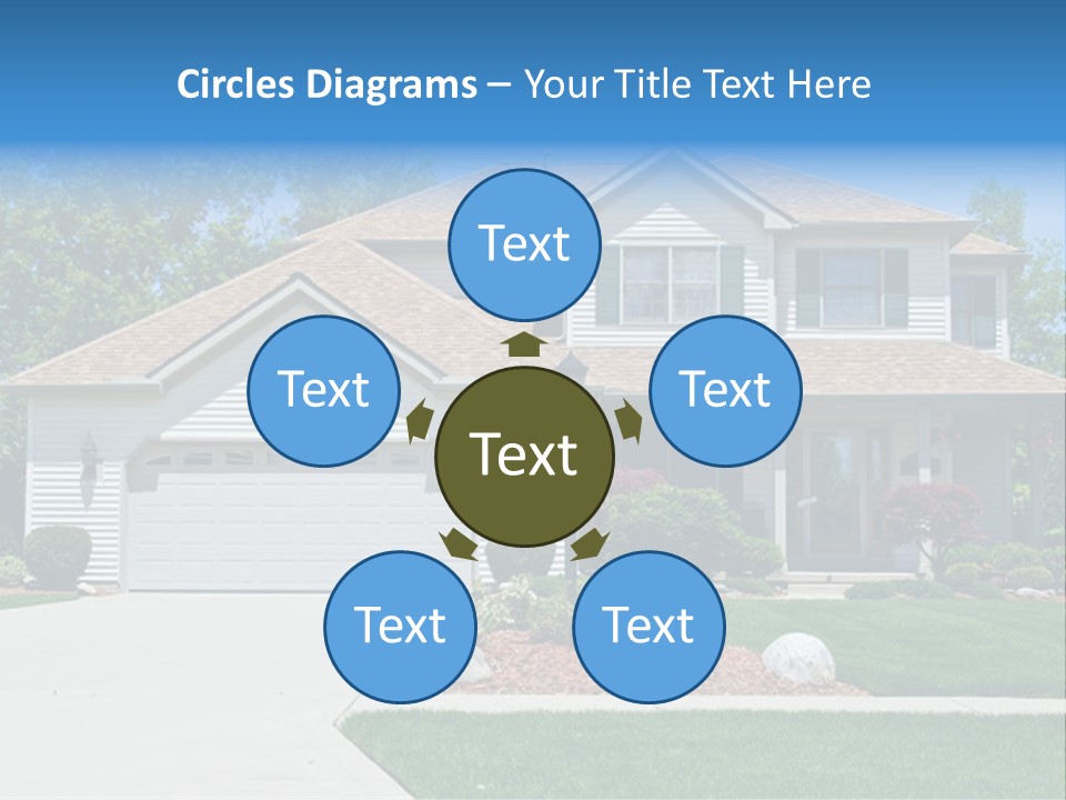 A Very Neat And Tidy Home In Suburbs Of Ohio PowerPoint Template