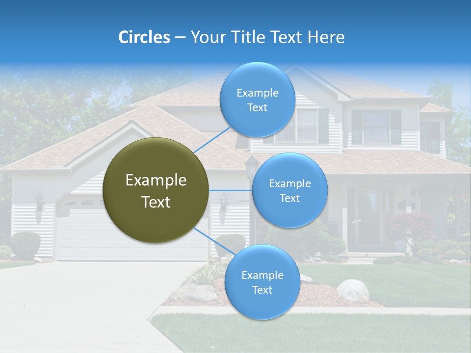 A Very Neat And Tidy Home In Suburbs Of Ohio PowerPoint Template