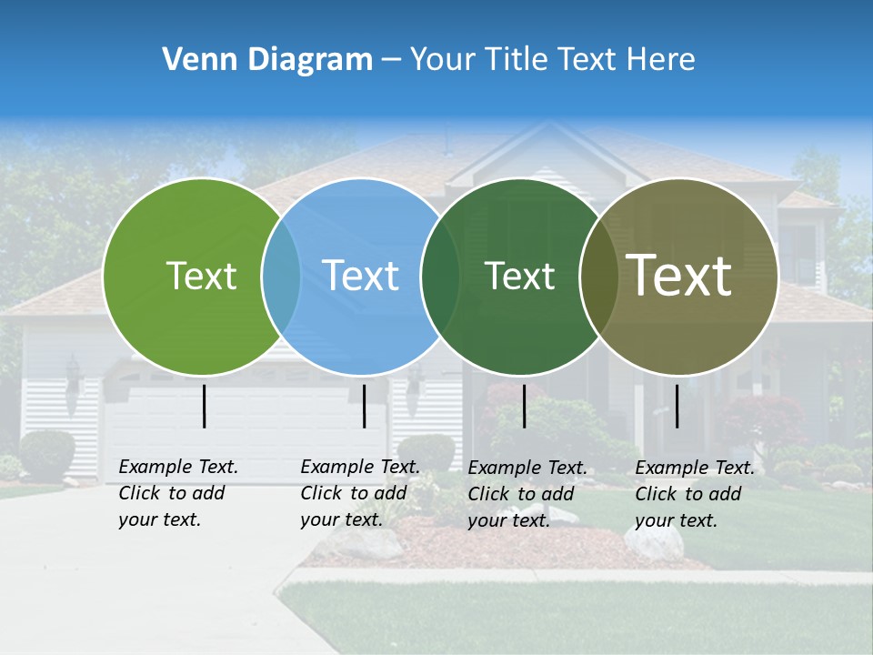 A Very Neat And Tidy Home In Suburbs Of Ohio PowerPoint Template