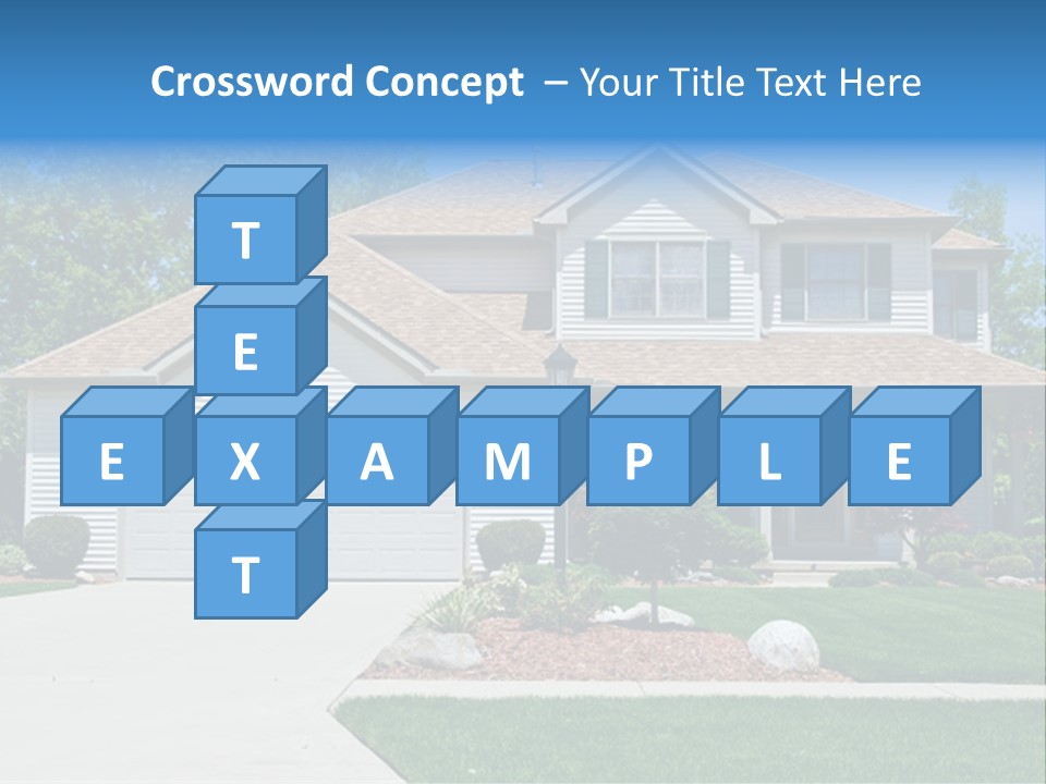 A Very Neat And Tidy Home In Suburbs Of Ohio PowerPoint Template