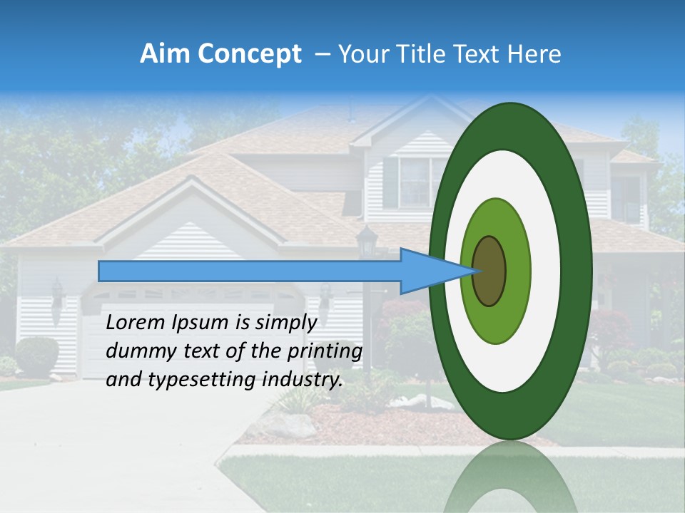 A Very Neat And Tidy Home In Suburbs Of Ohio PowerPoint Template
