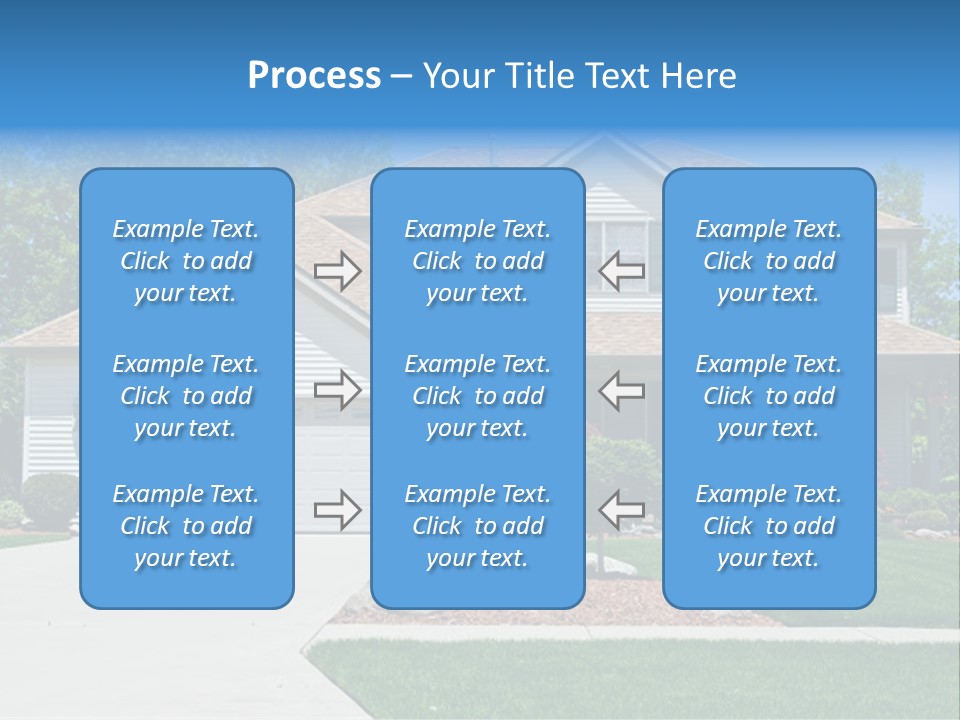 A Very Neat And Tidy Home In Suburbs Of Ohio PowerPoint Template