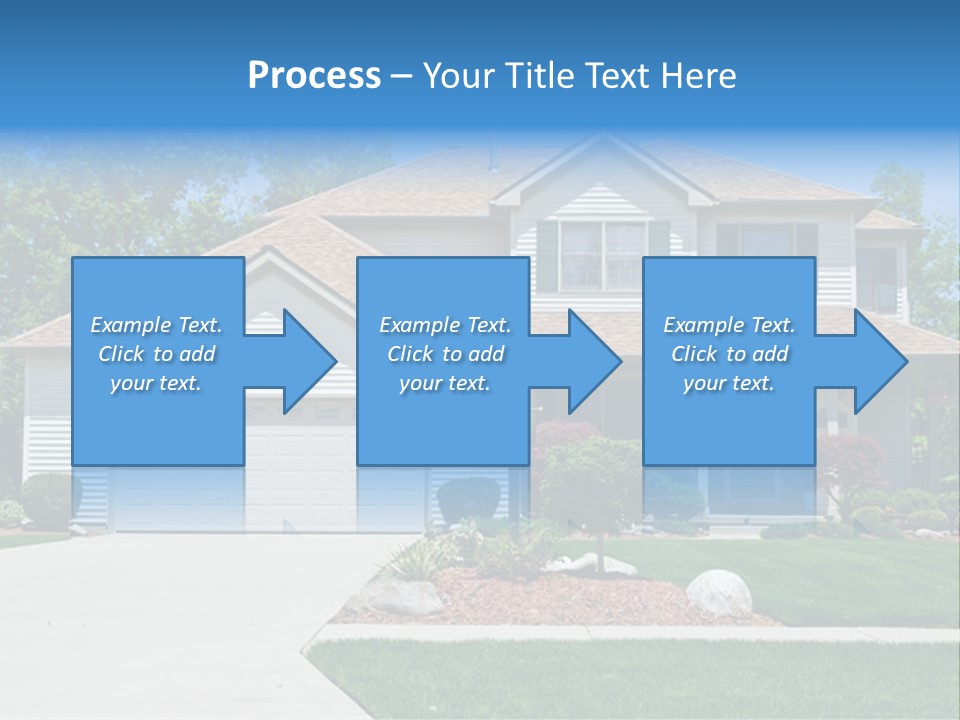 A Very Neat And Tidy Home In Suburbs Of Ohio PowerPoint Template
