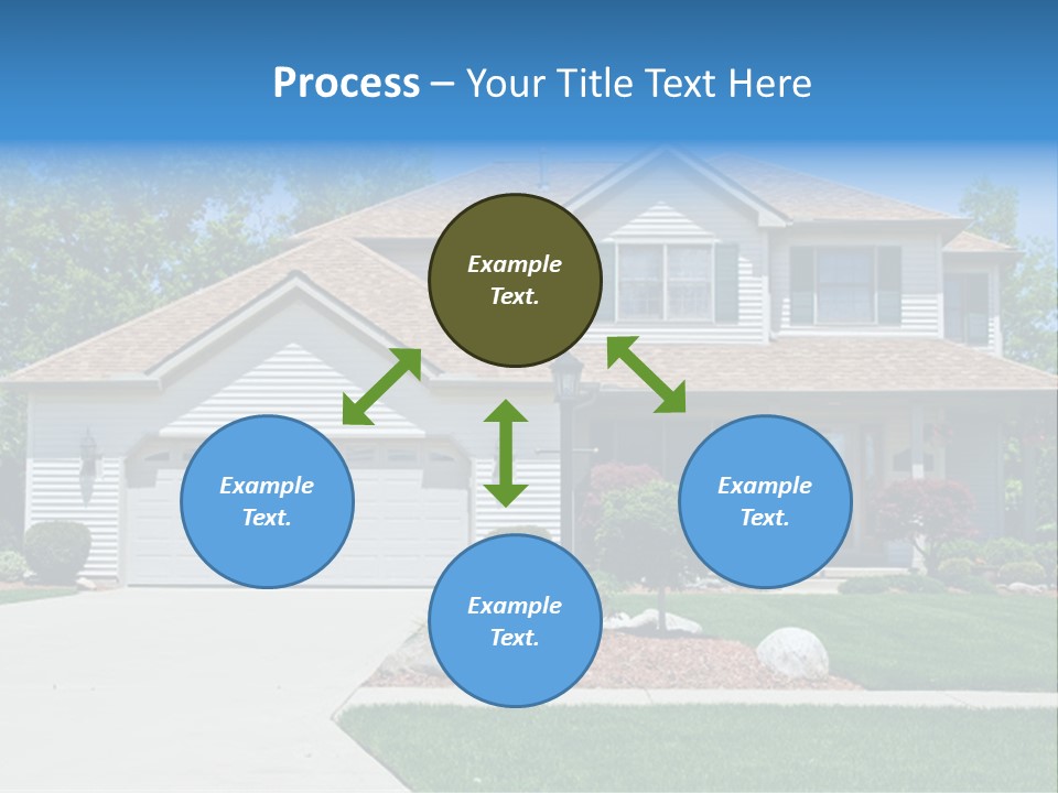 A Very Neat And Tidy Home In Suburbs Of Ohio PowerPoint Template