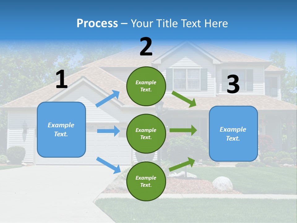 A Very Neat And Tidy Home In Suburbs Of Ohio PowerPoint Template