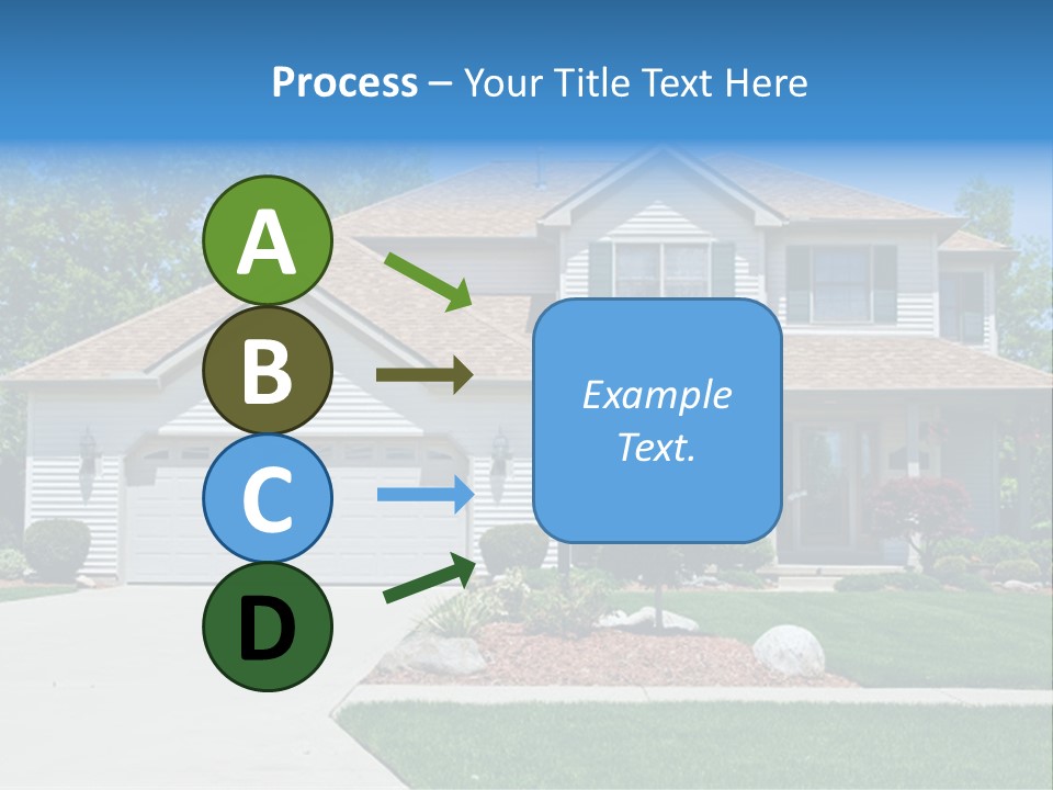 A Very Neat And Tidy Home In Suburbs Of Ohio PowerPoint Template