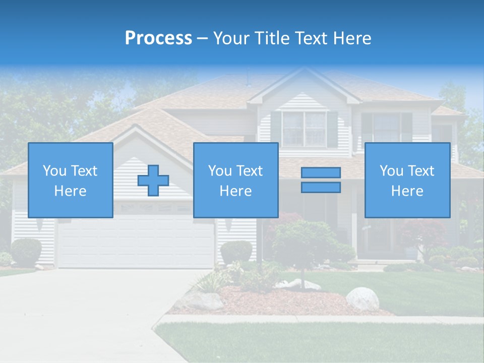 A Very Neat And Tidy Home In Suburbs Of Ohio PowerPoint Template