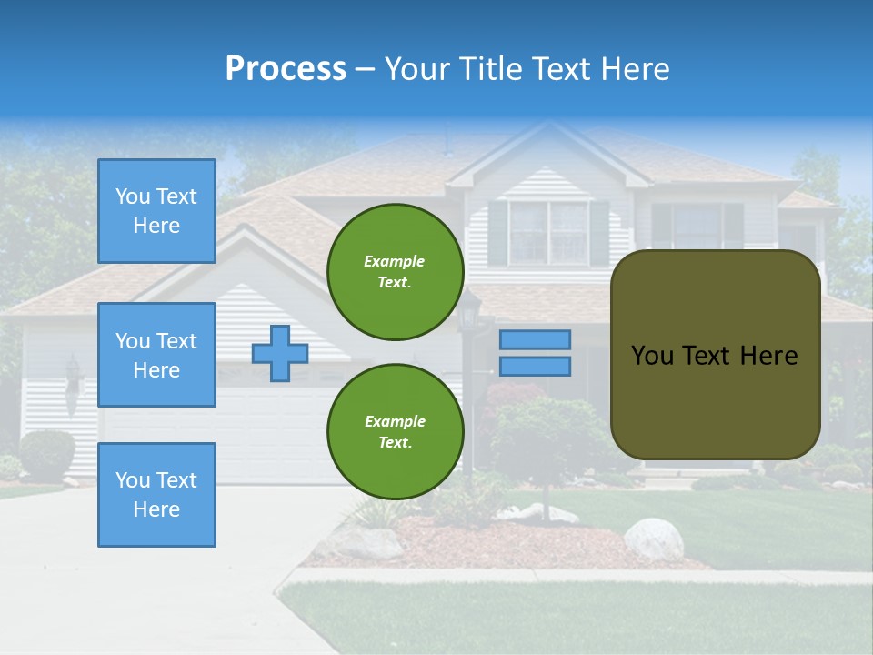 A Very Neat And Tidy Home In Suburbs Of Ohio PowerPoint Template