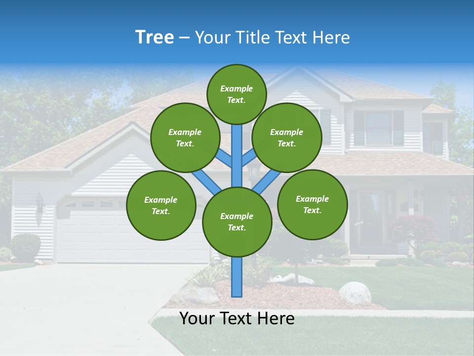 A Very Neat And Tidy Home In Suburbs Of Ohio PowerPoint Template