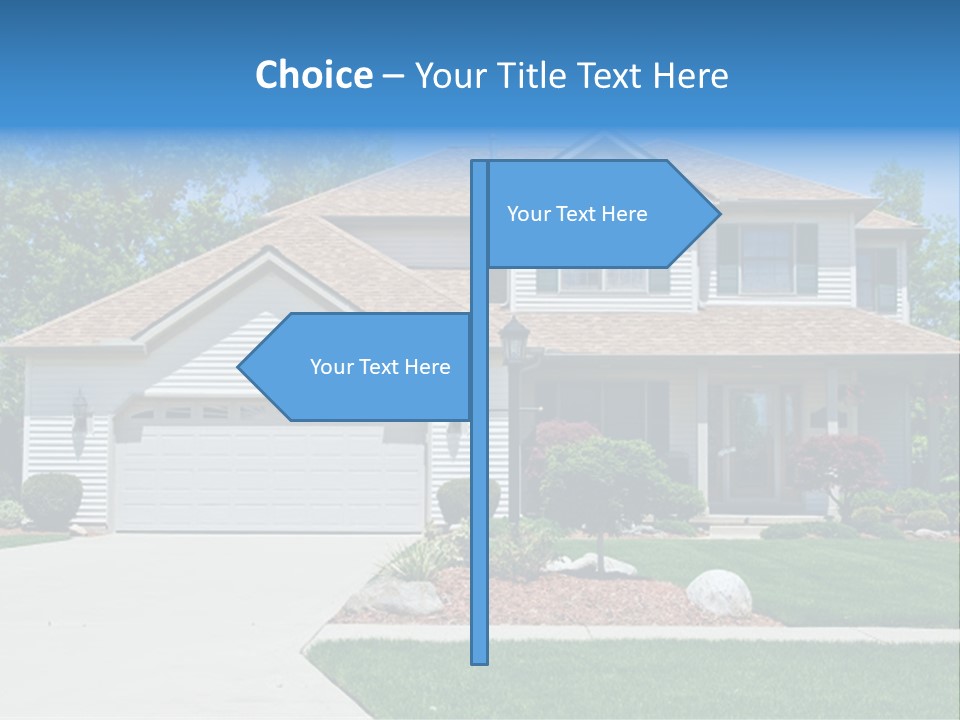 A Very Neat And Tidy Home In Suburbs Of Ohio PowerPoint Template
