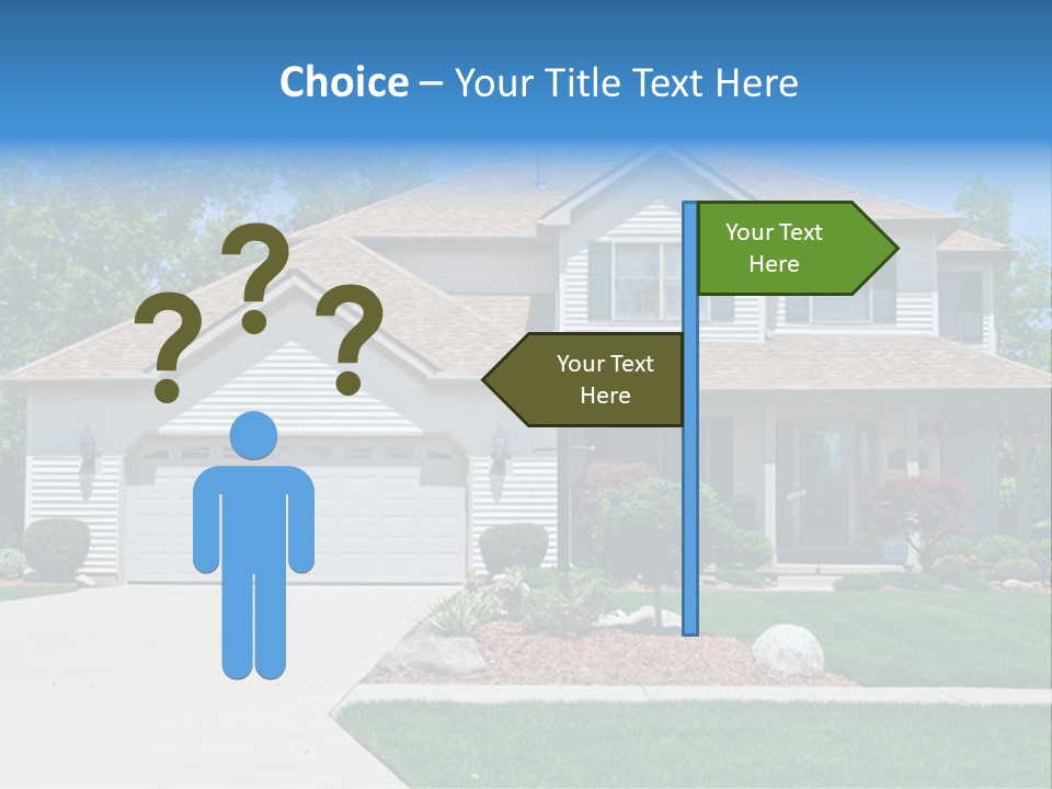 A Very Neat And Tidy Home In Suburbs Of Ohio PowerPoint Template