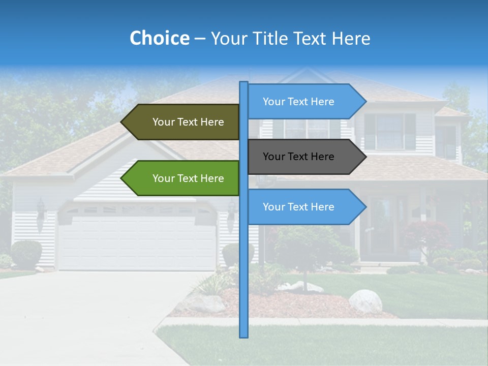 A Very Neat And Tidy Home In Suburbs Of Ohio PowerPoint Template