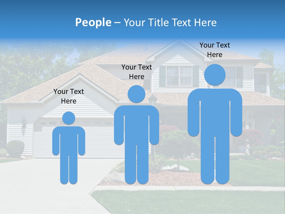A Very Neat And Tidy Home In Suburbs Of Ohio PowerPoint Template