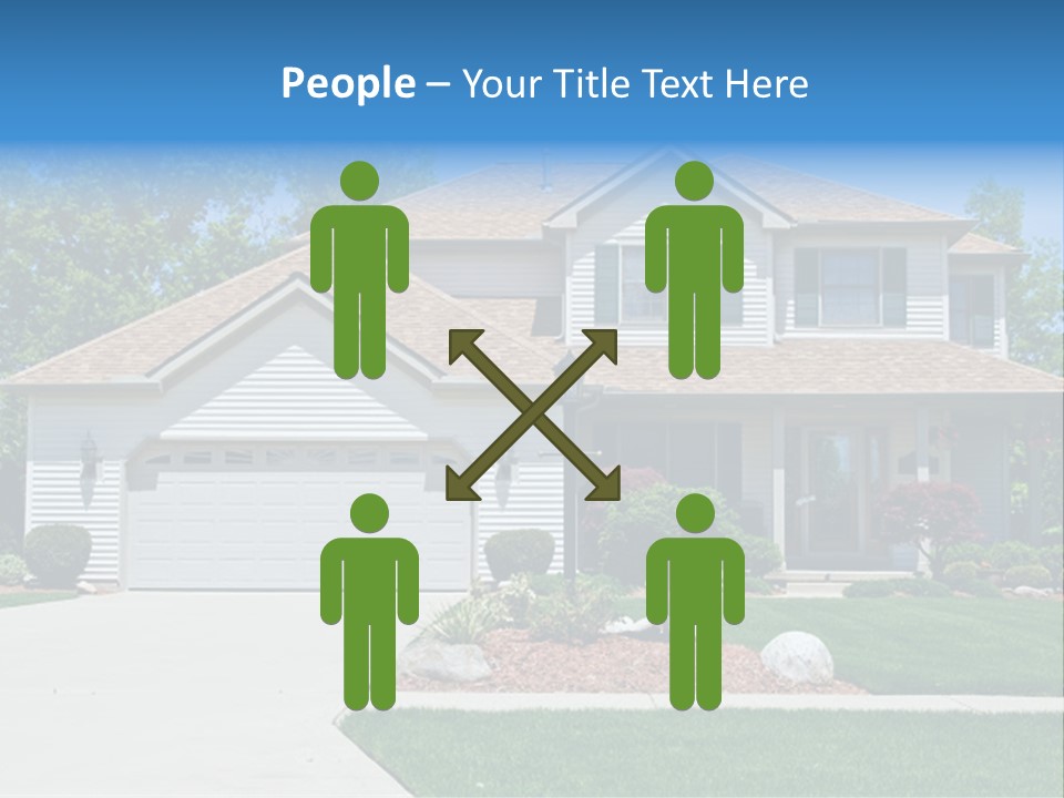 A Very Neat And Tidy Home In Suburbs Of Ohio PowerPoint Template