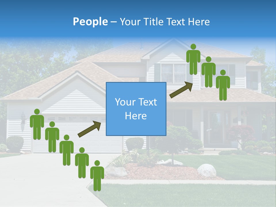A Very Neat And Tidy Home In Suburbs Of Ohio PowerPoint Template
