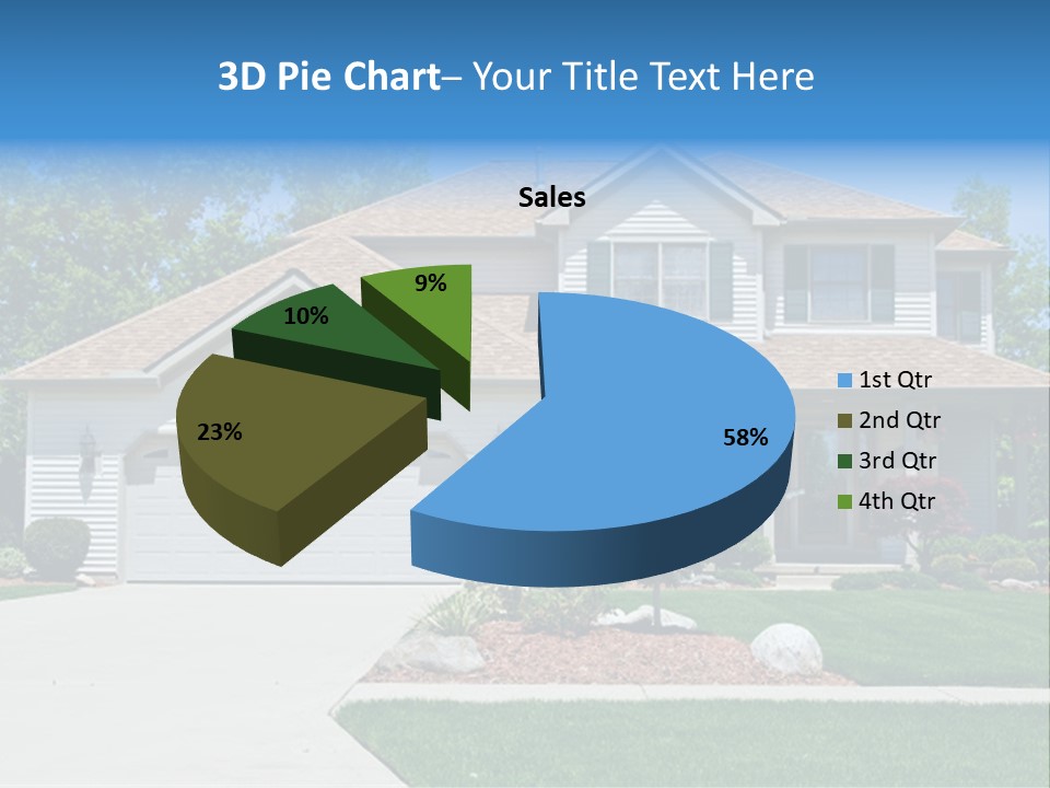 A Very Neat And Tidy Home In Suburbs Of Ohio PowerPoint Template