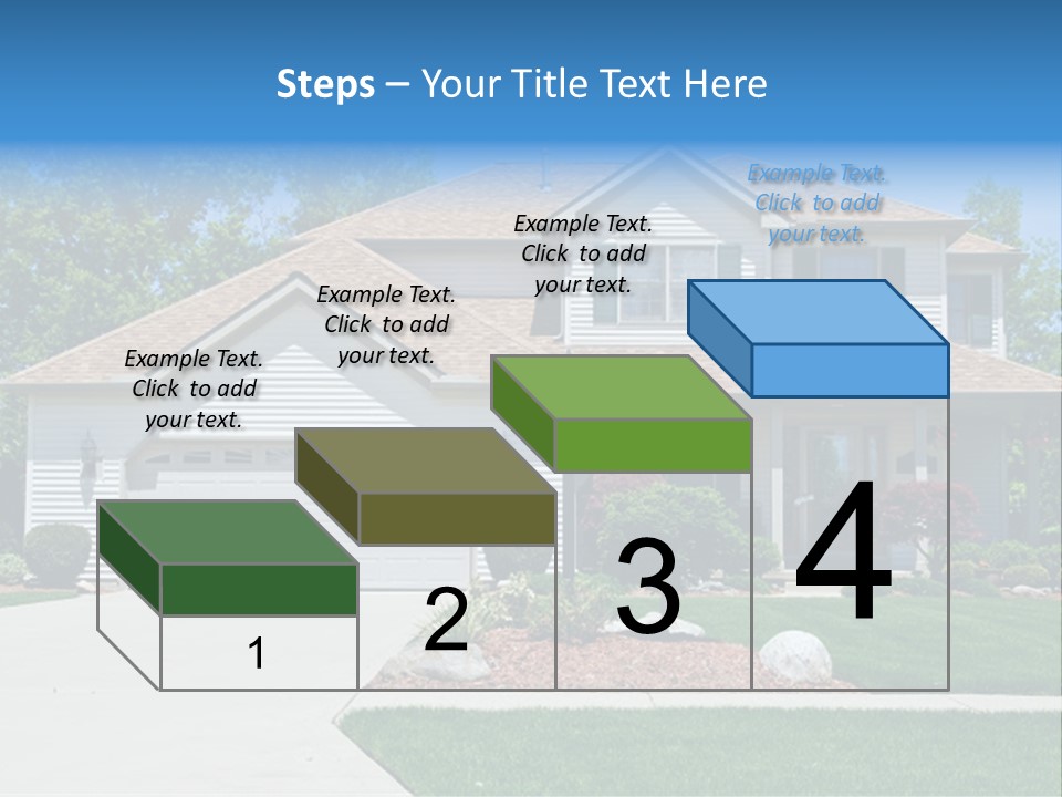 A Very Neat And Tidy Home In Suburbs Of Ohio PowerPoint Template