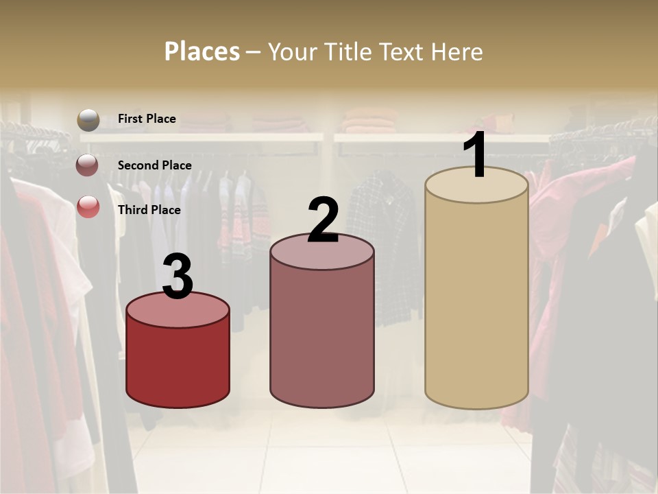 Clothes In Shop PowerPoint Template