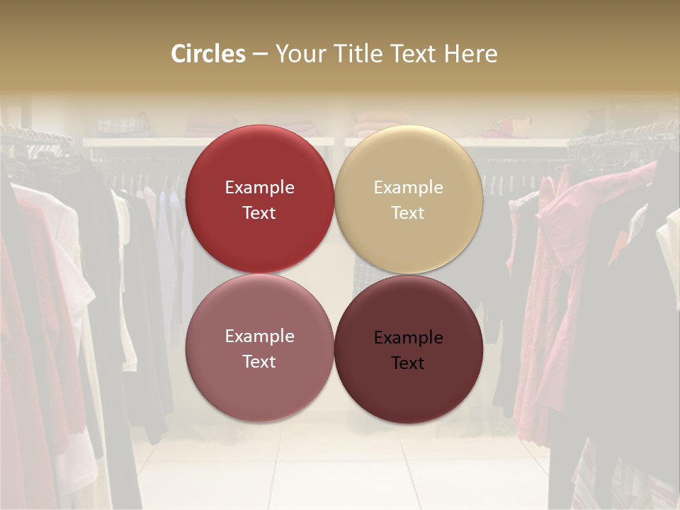 Clothes In Shop PowerPoint Template