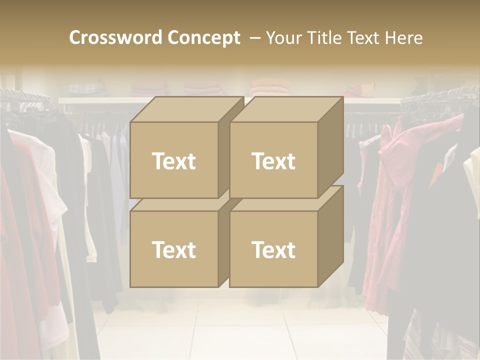 Clothes In Shop PowerPoint Template