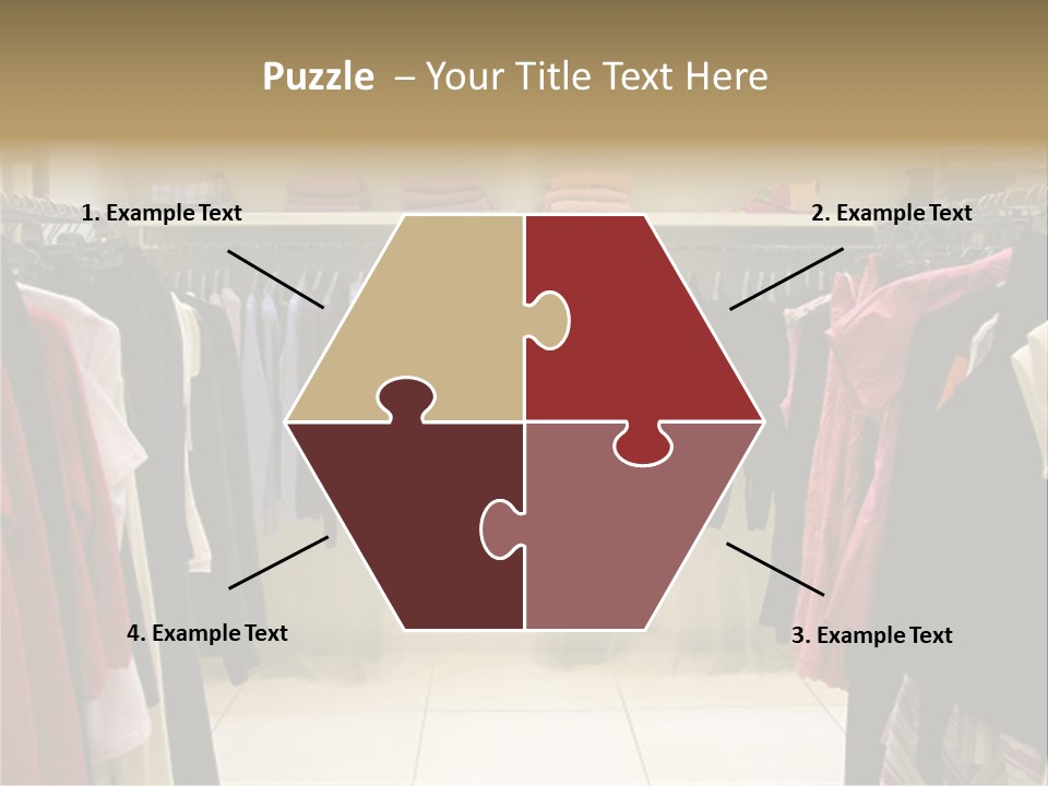 Clothes In Shop PowerPoint Template