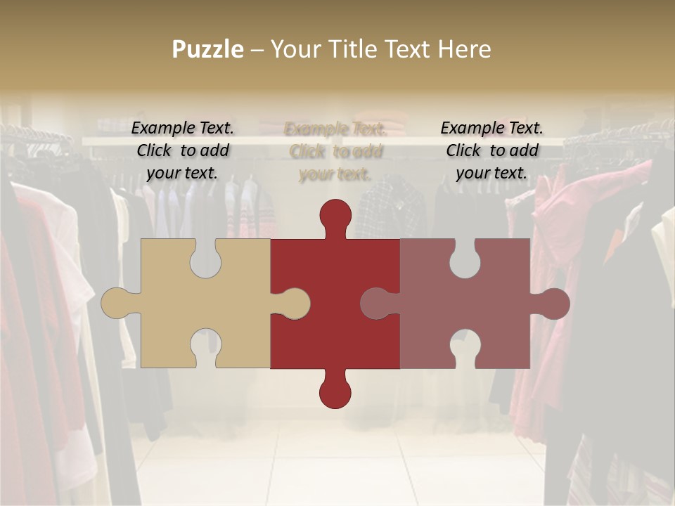 Clothes In Shop PowerPoint Template