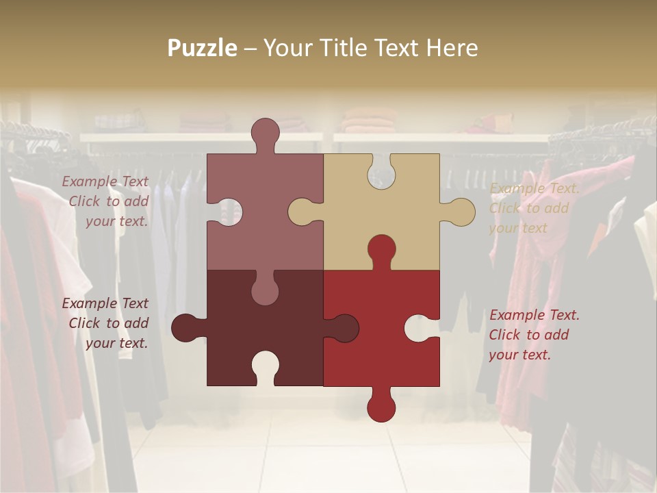 Clothes In Shop PowerPoint Template