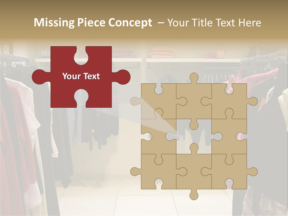 Clothes In Shop PowerPoint Template