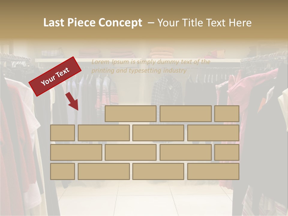 Clothes In Shop PowerPoint Template