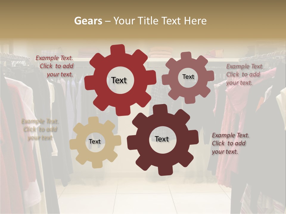 Clothes In Shop PowerPoint Template