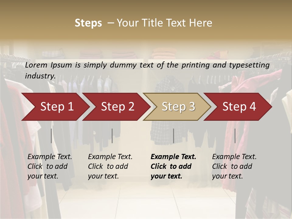 Clothes In Shop PowerPoint Template