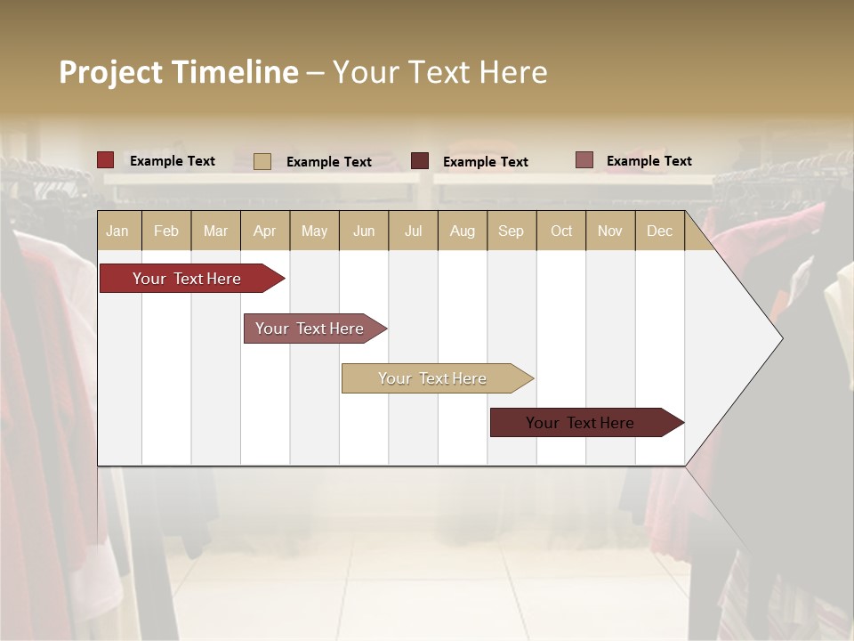 Clothes In Shop PowerPoint Template