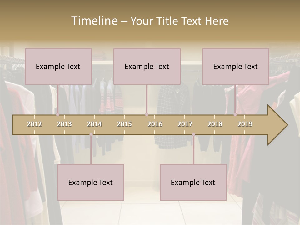 Clothes In Shop PowerPoint Template