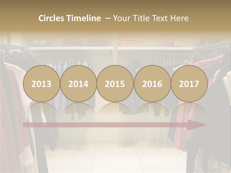 Clothes In Shop PowerPoint Template