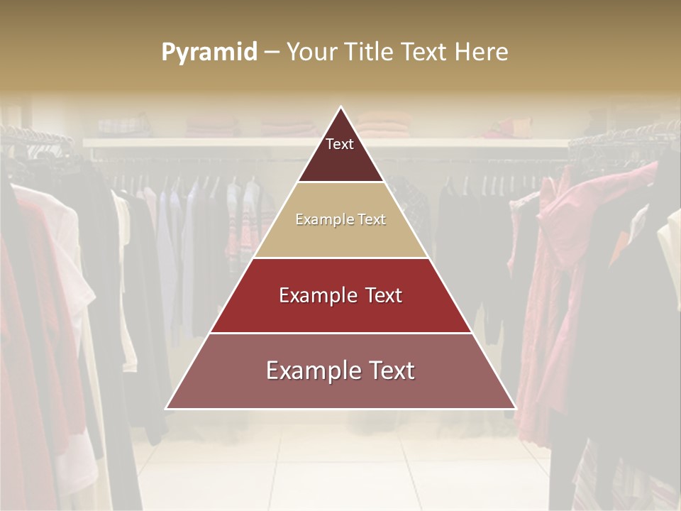 Clothes In Shop PowerPoint Template