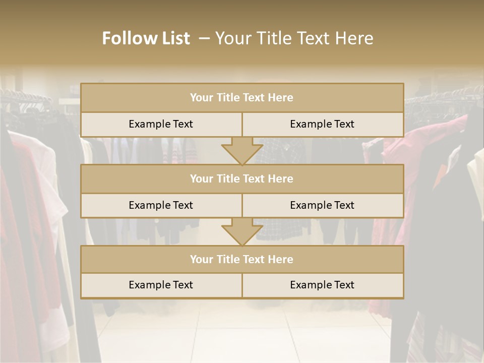 Clothes In Shop PowerPoint Template