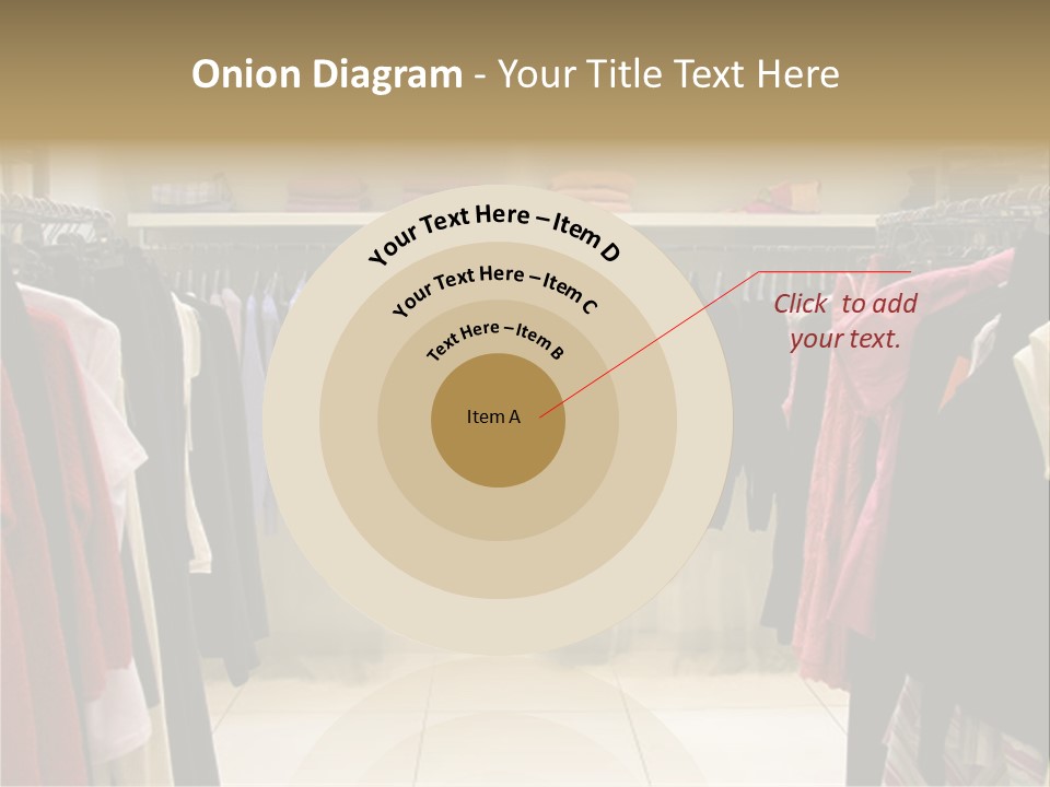 Clothes In Shop PowerPoint Template