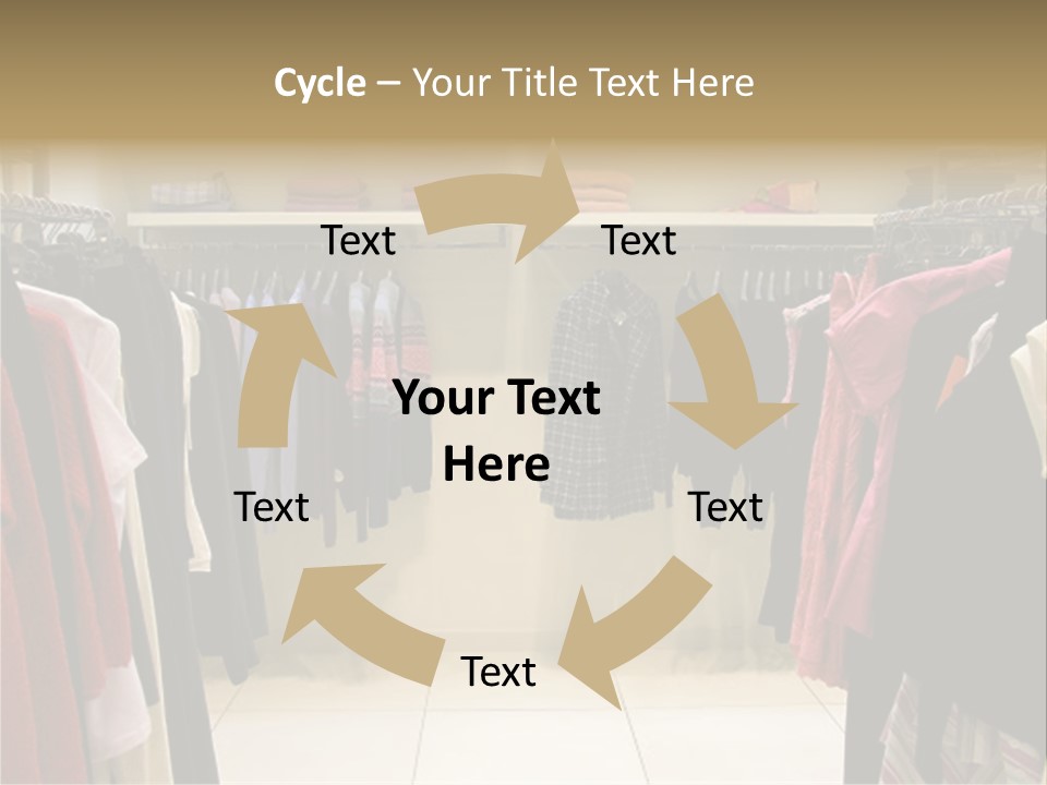 Clothes In Shop PowerPoint Template