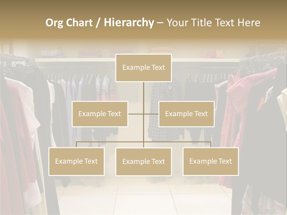 Clothes In Shop PowerPoint Template