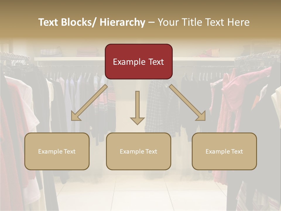 Clothes In Shop PowerPoint Template